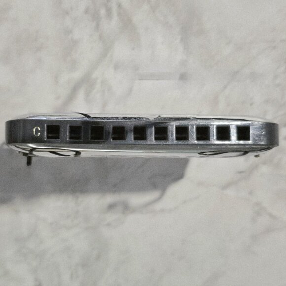 2 First Act Silver Harmonicas 10-hole in the key of C 4x1 - Picture 10 of 13